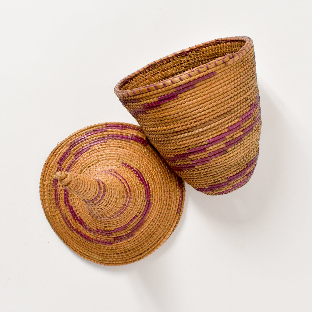 Tutsi Basket with Lid Rwanda