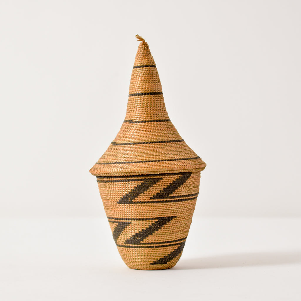 Tutsi Basket with Lid Rwanda