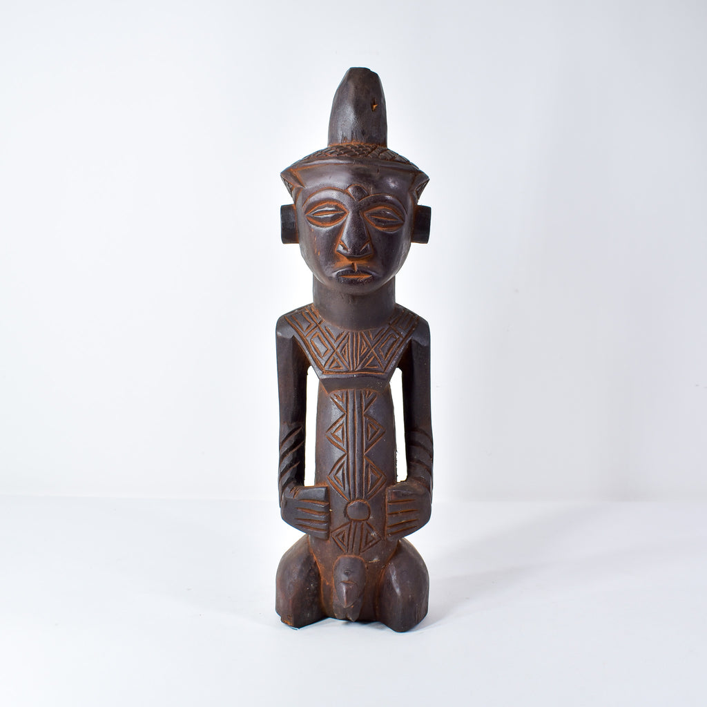 Ndengese Male Wooden Figure Congo