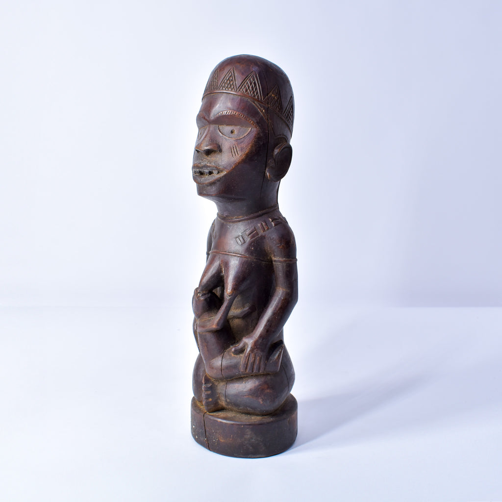 Kongo Maternity Figure on Base Congo