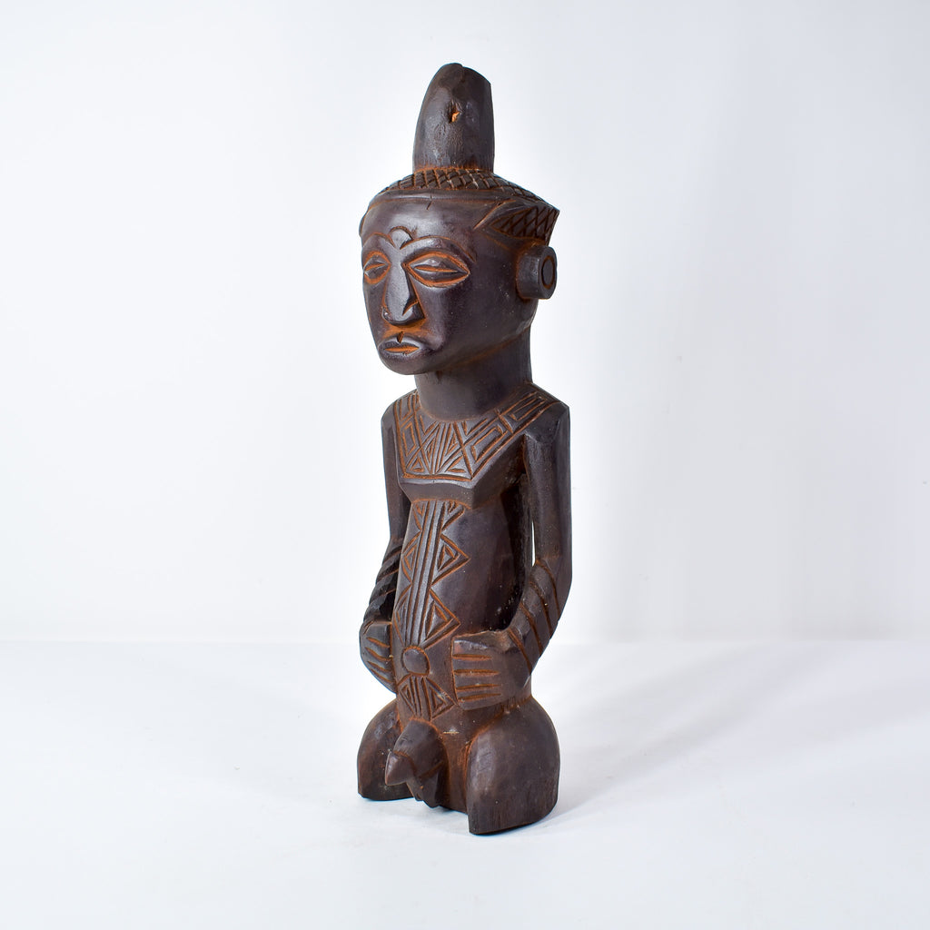 Ndengese Male Wooden Figure Congo