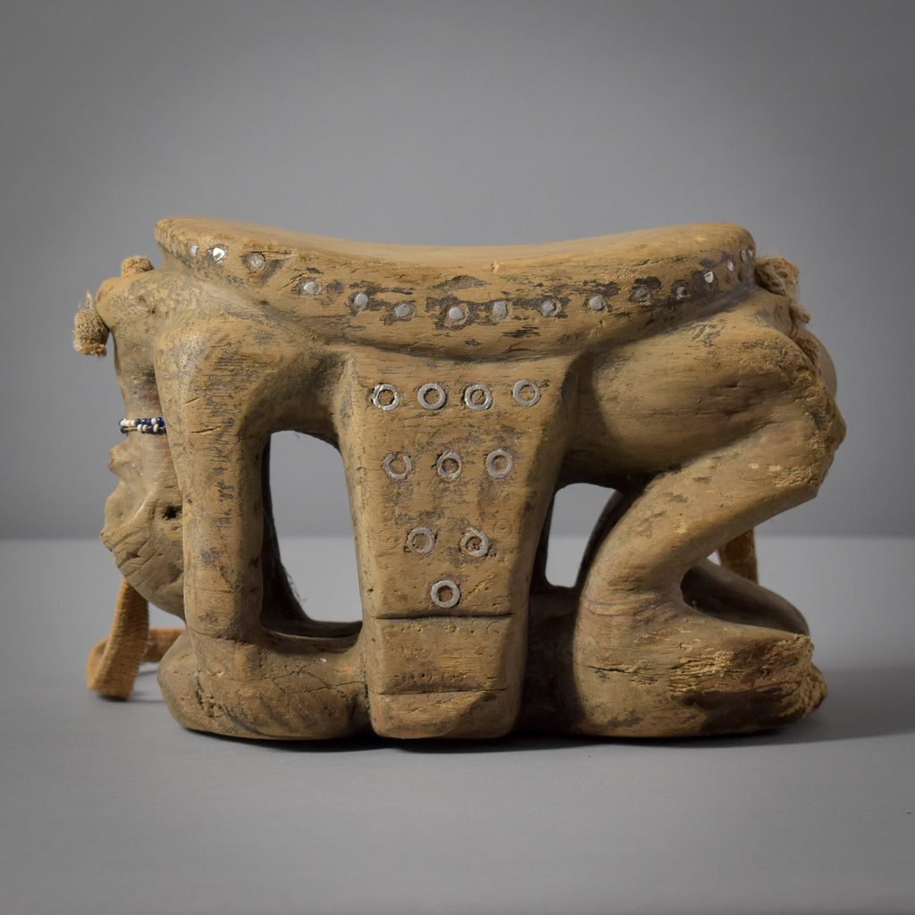 Tabwa Figural Stool with Strap Congo