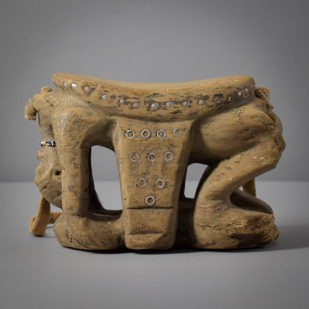 Tabwa Figural Stool with Strap Congo