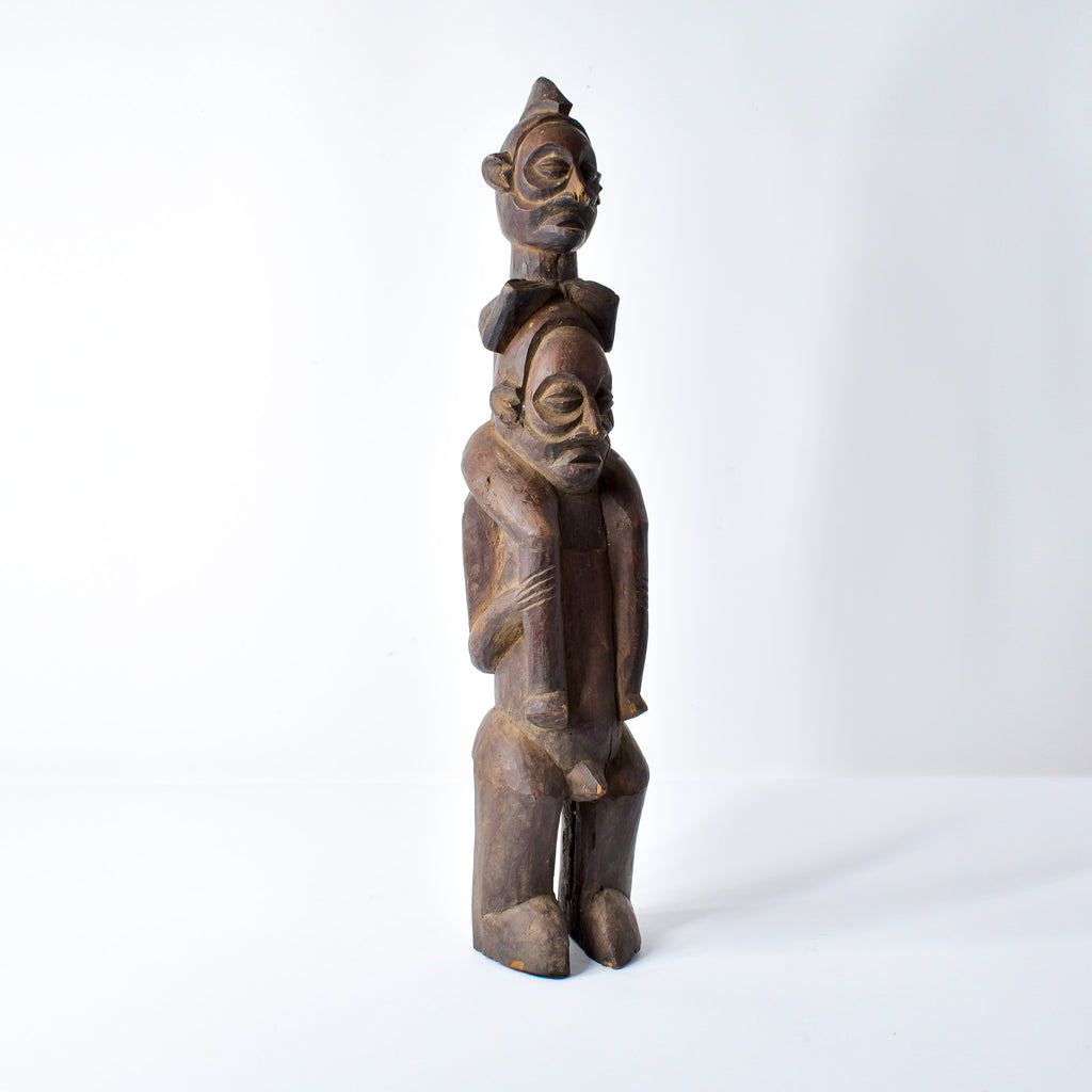 Yaka Double Figure Standing Congo