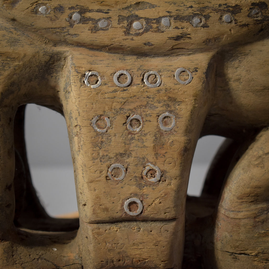 Tabwa Figural Stool with Strap Congo