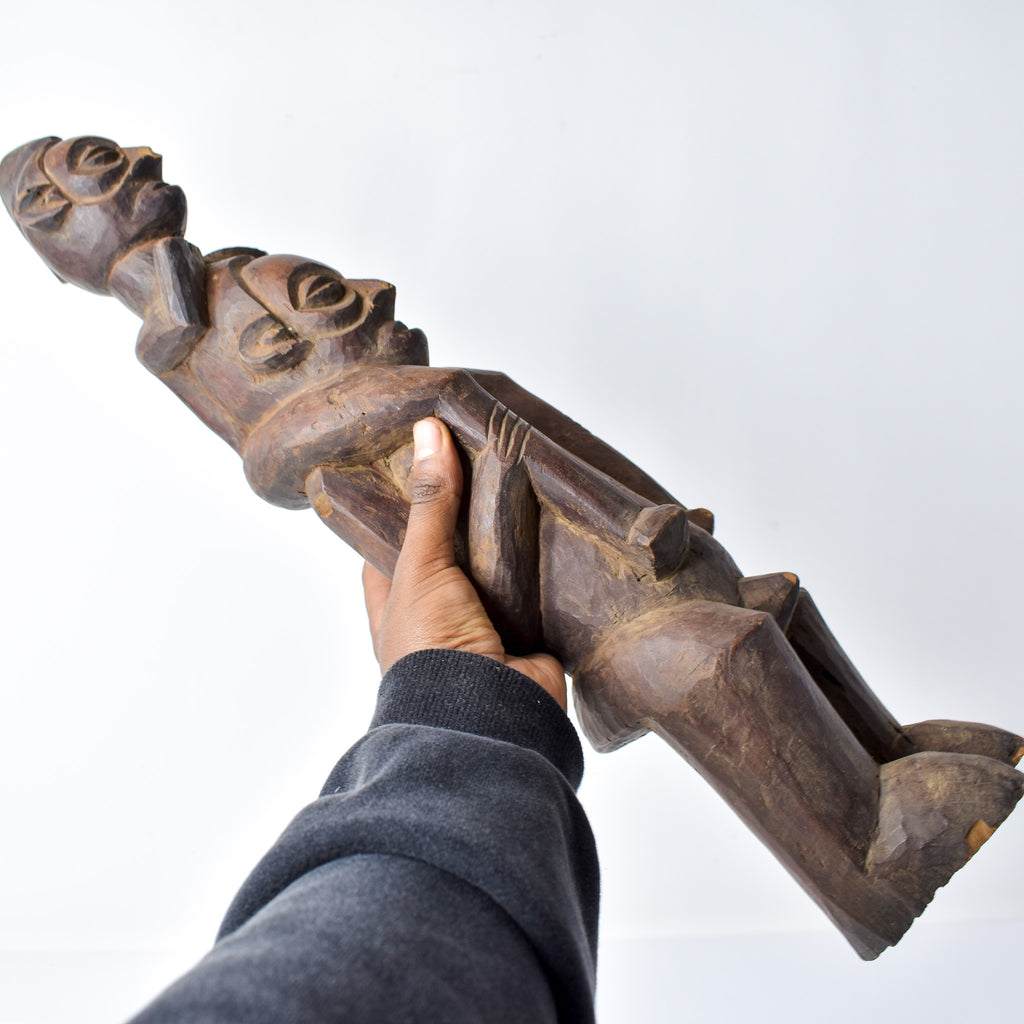 Yaka Double Figure Standing Congo