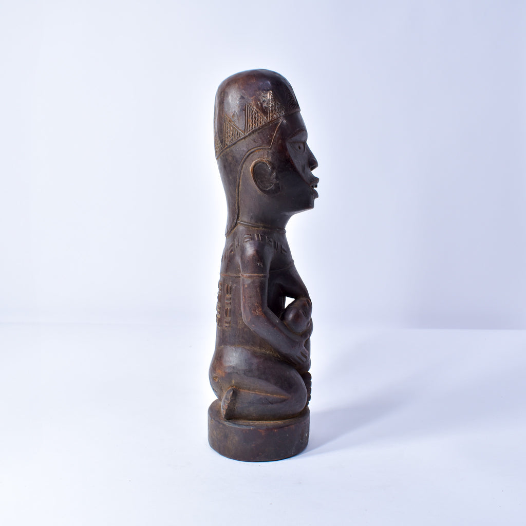 Kongo Maternity Figure on Base Congo