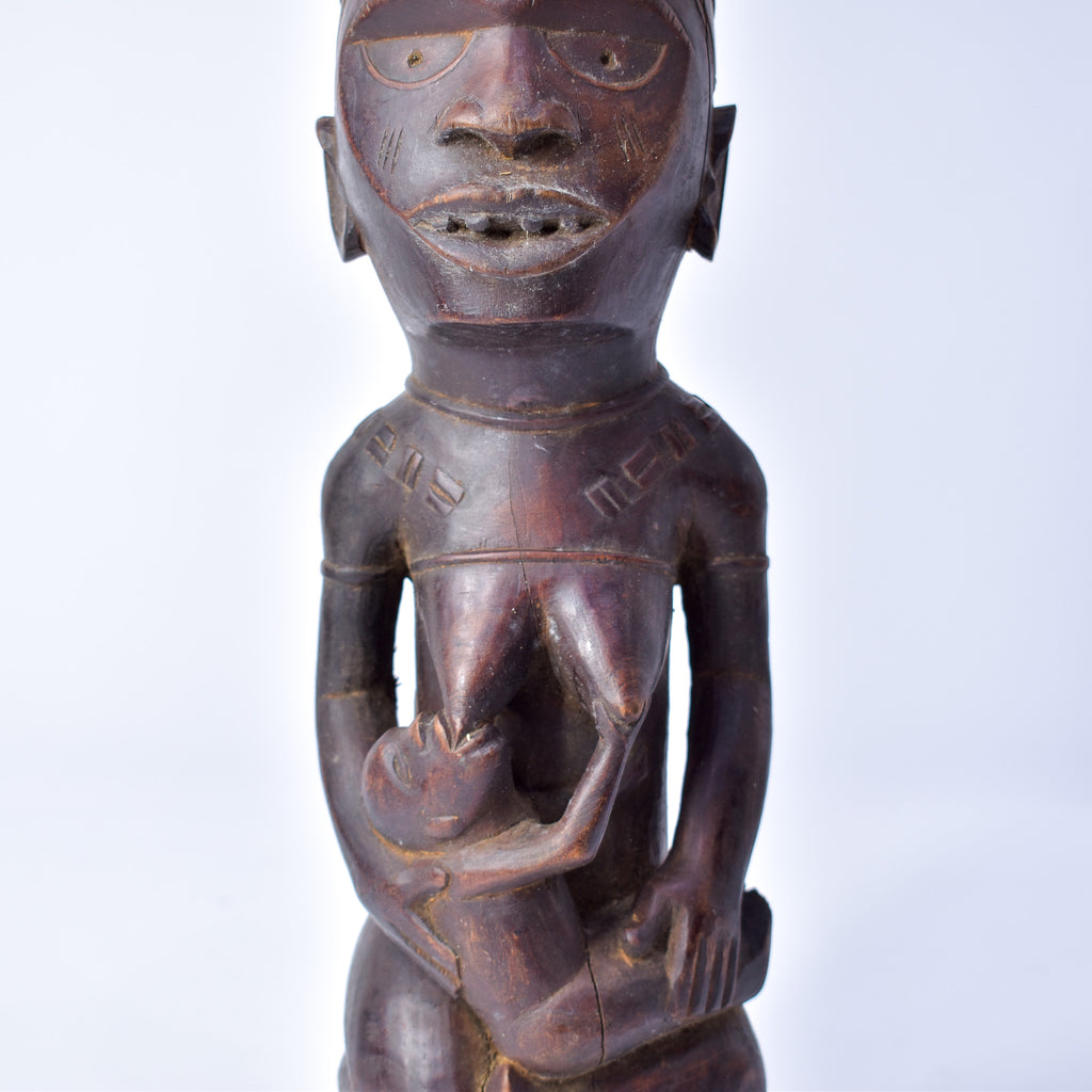 Kongo Maternity Figure on Base Congo