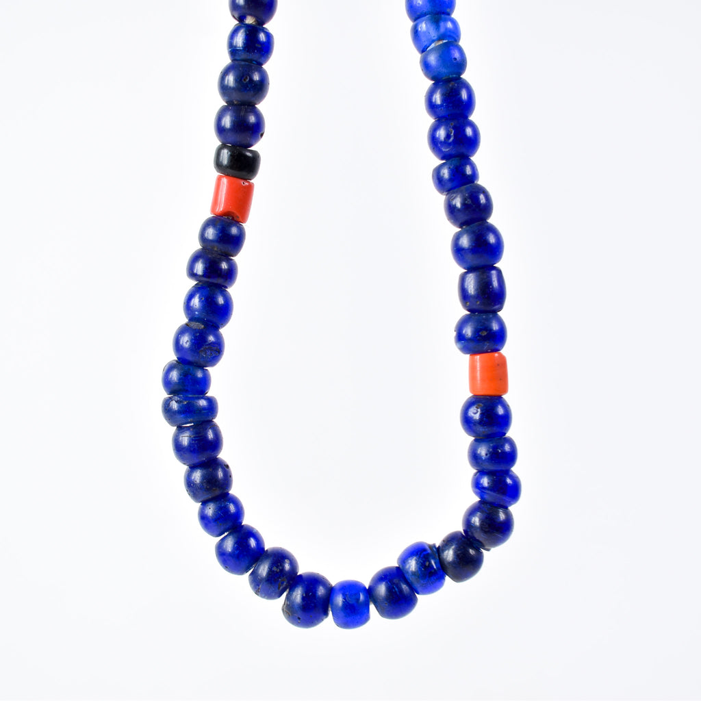 Cobalt Blue Padre Bohemian Trade Beads Henry Collection Burma