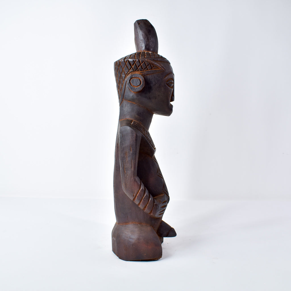 Ndengese Male Wooden Figure Congo