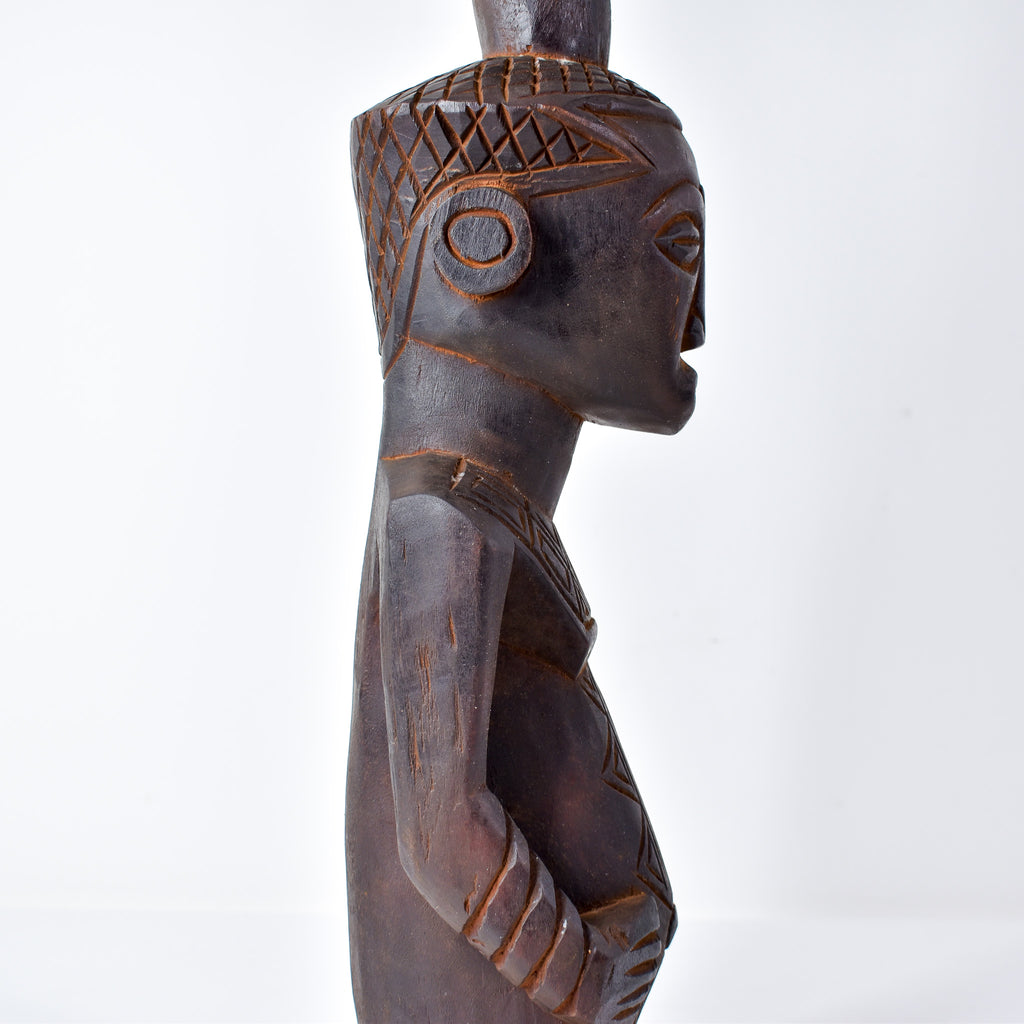 Ndengese Male Wooden Figure Congo