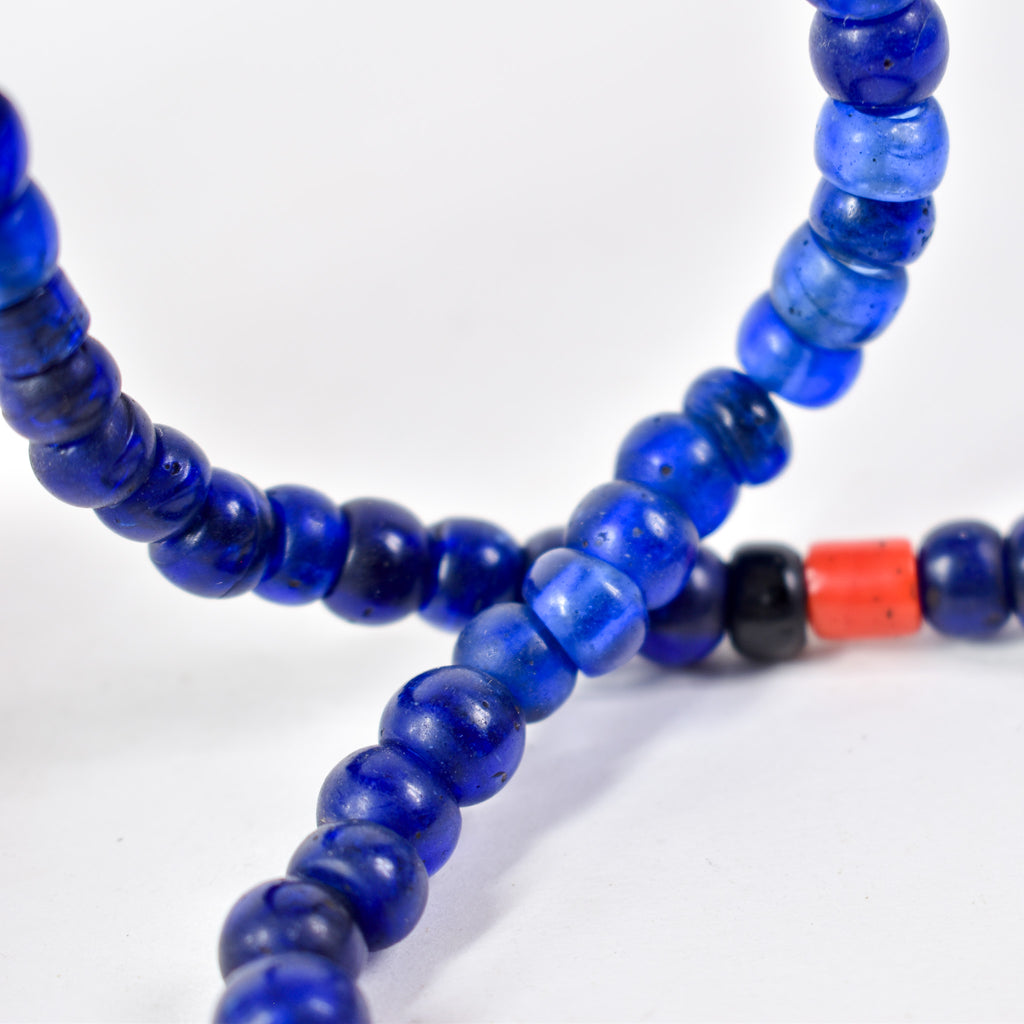 Cobalt Blue Padre Bohemian Trade Beads Henry Collection Burma