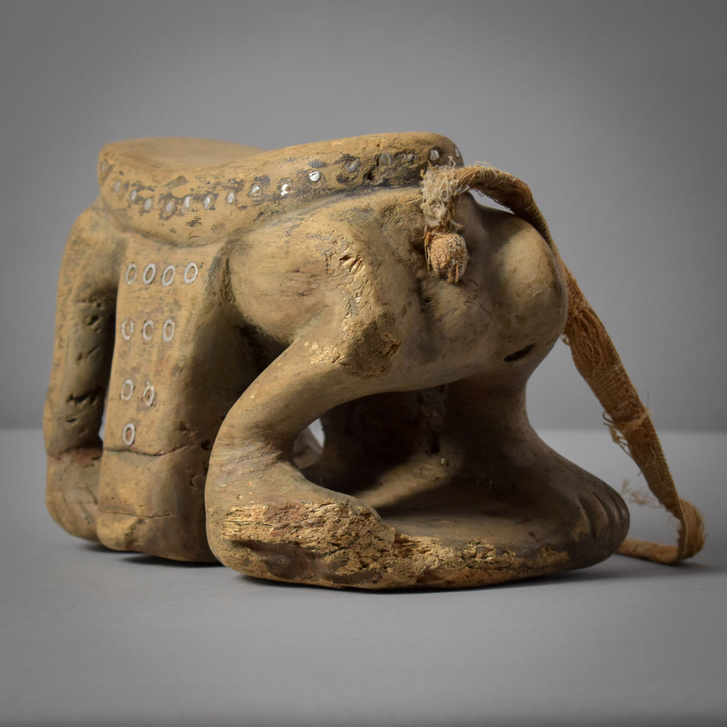 Tabwa Figural Stool with Strap Congo