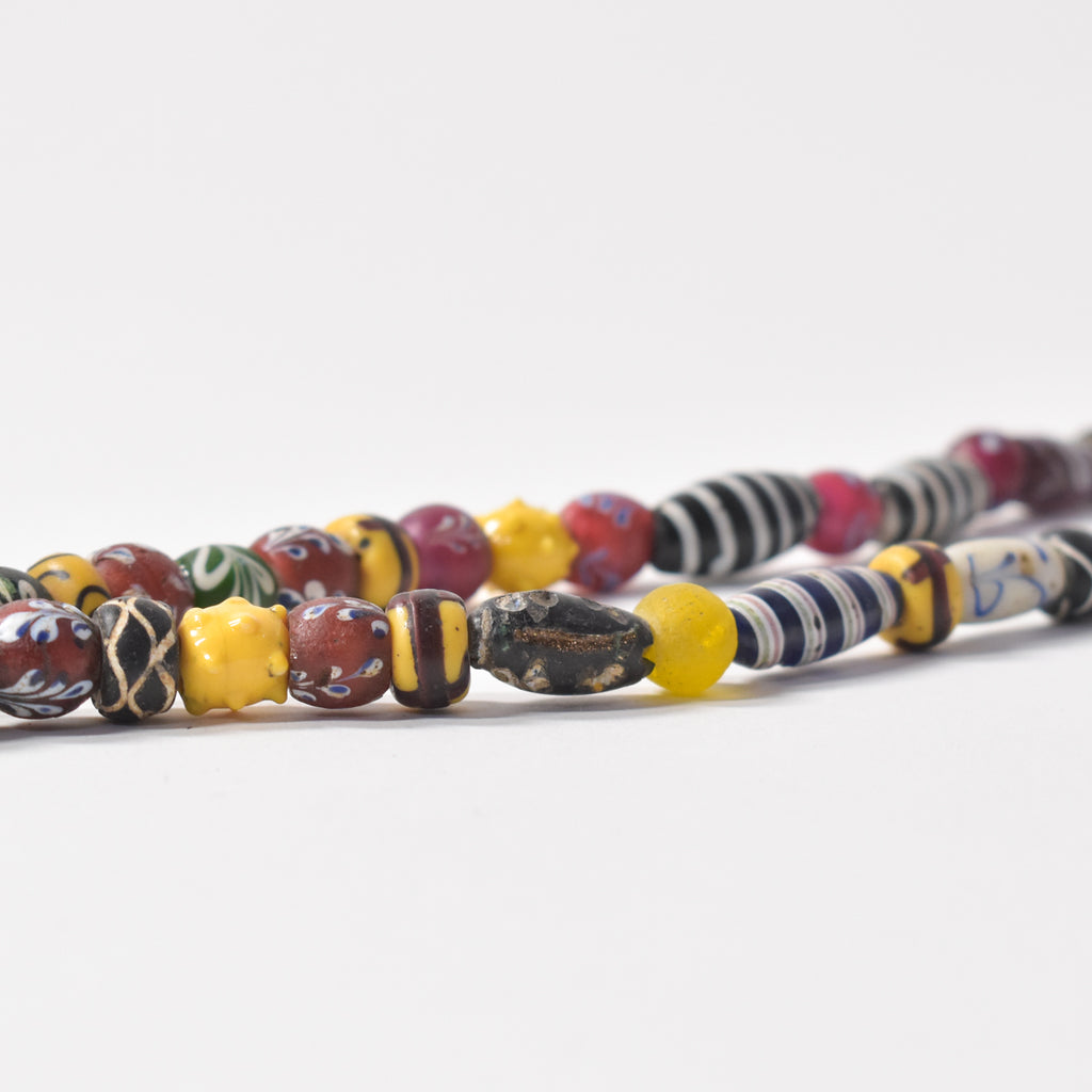 Mixed Venetian Trade Beads 40 Inch