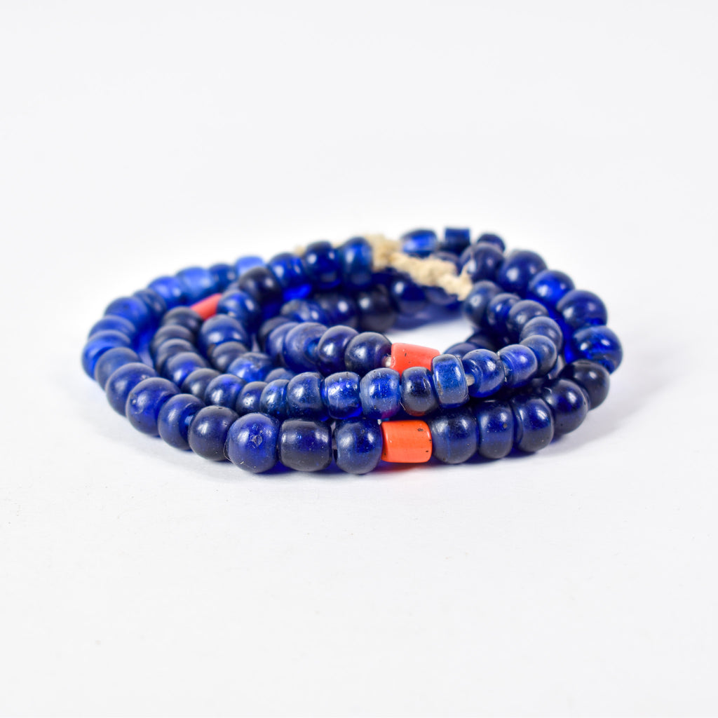 Cobalt Blue Padre Bohemian Trade Beads Henry Collection Burma