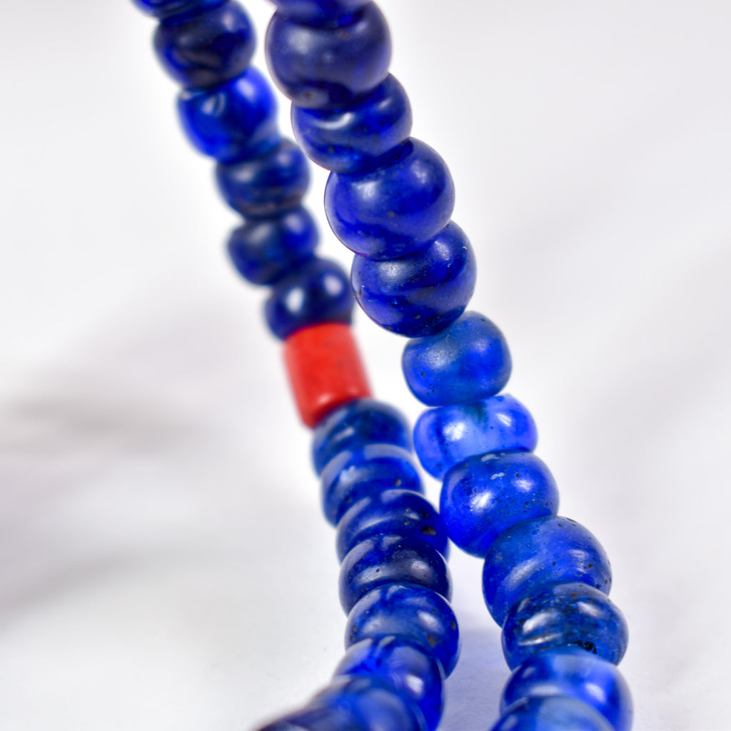 Cobalt Blue Padre Bohemian Trade Beads Henry Collection Burma