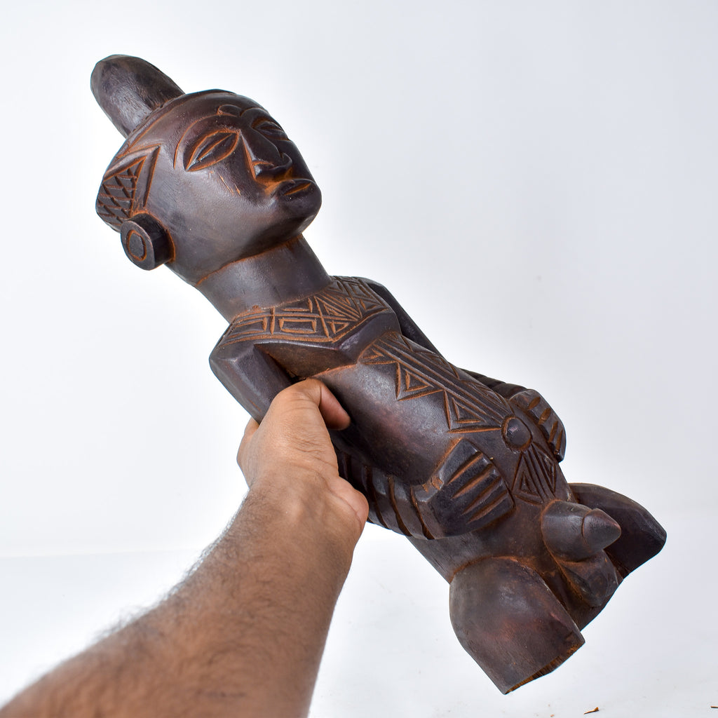 Ndengese Male Wooden Figure Congo