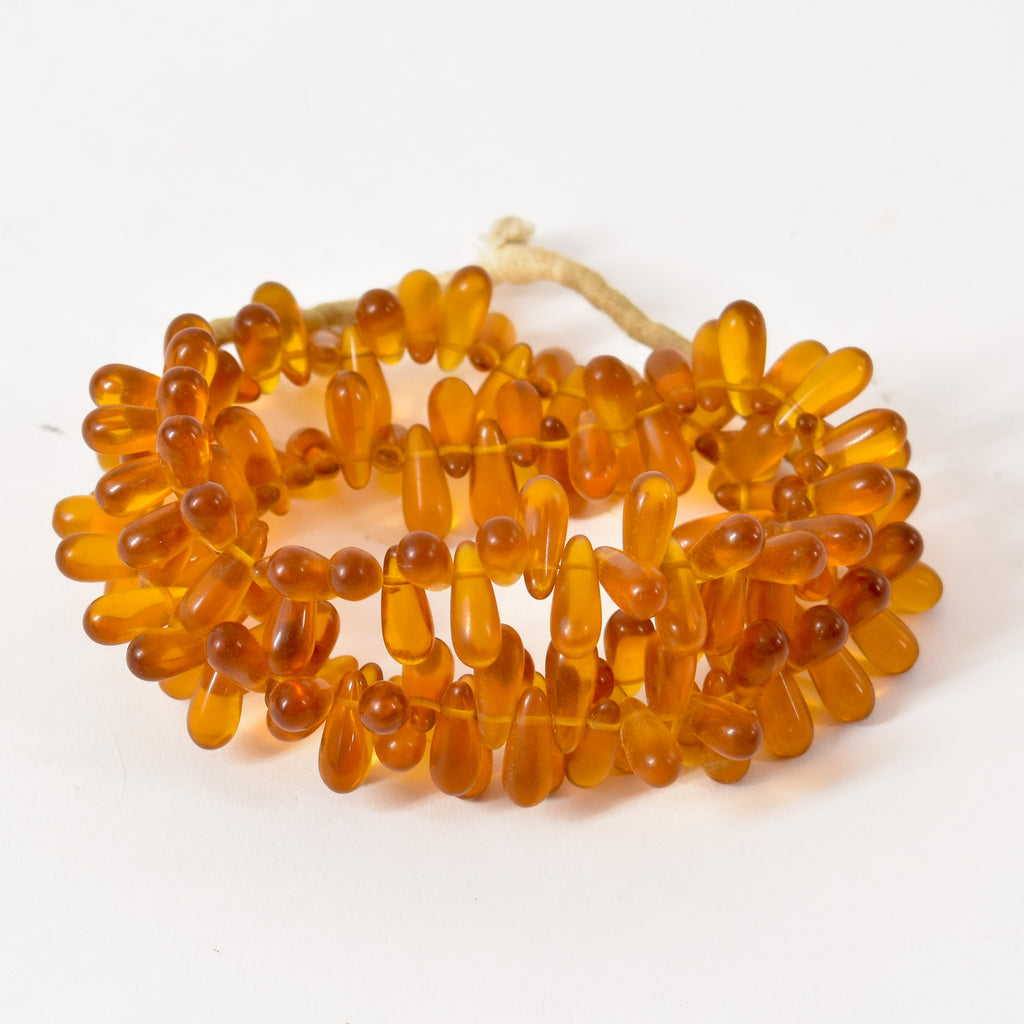 Wedding Trade Beads Honey Czech