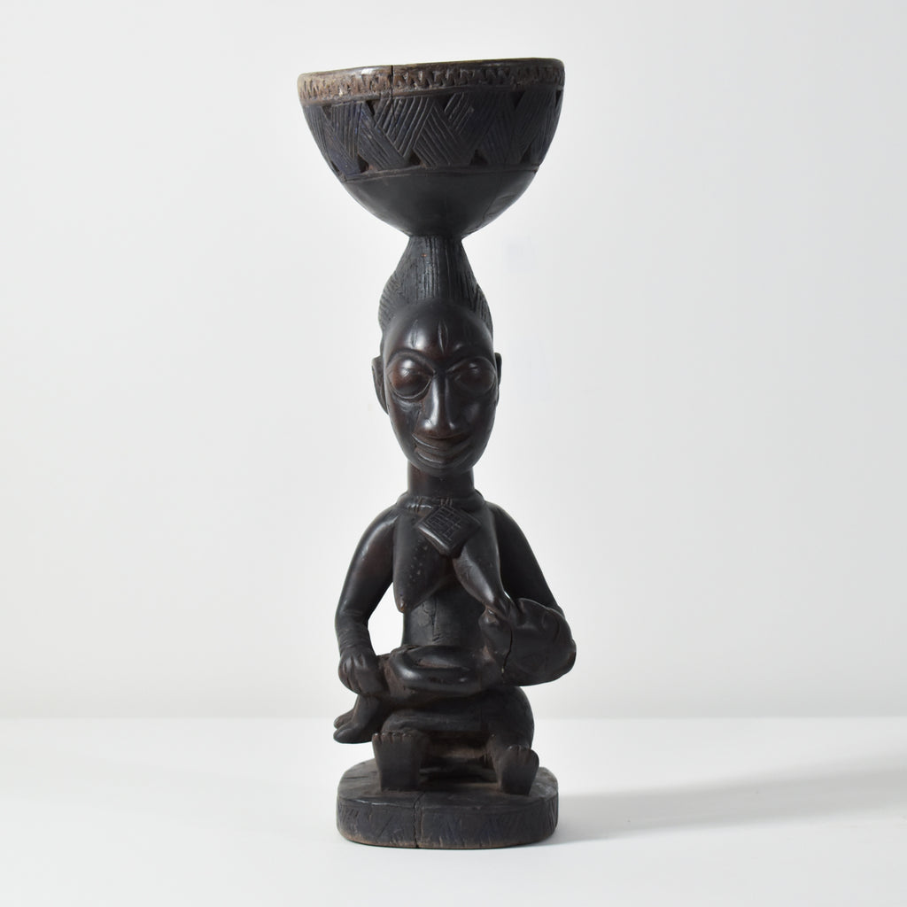 Yoruba Female Bowl Bearer Figure Nigeria