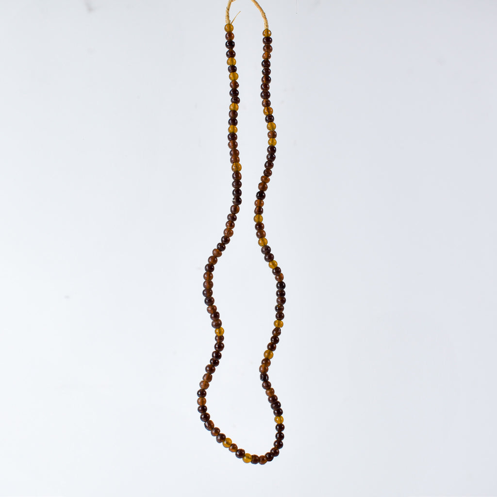 Bohemian Brown Translucent Trade Beads Czech