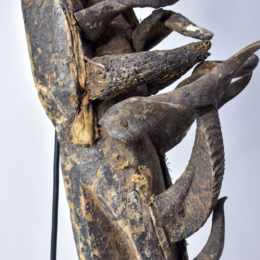 Dan, Wee, Kran, Guerre Guere Mask on Stand Liberia