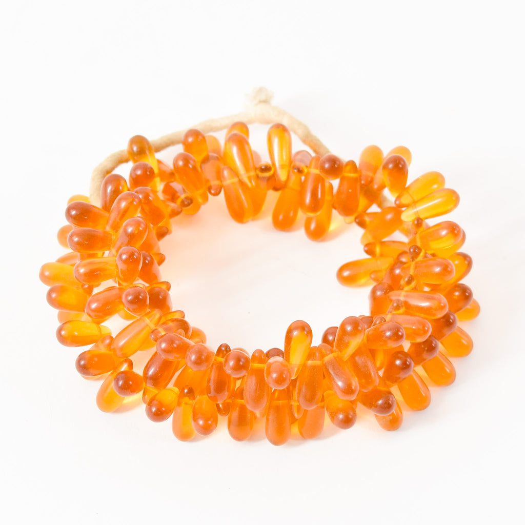 Wedding Trade Beads Honey Czech