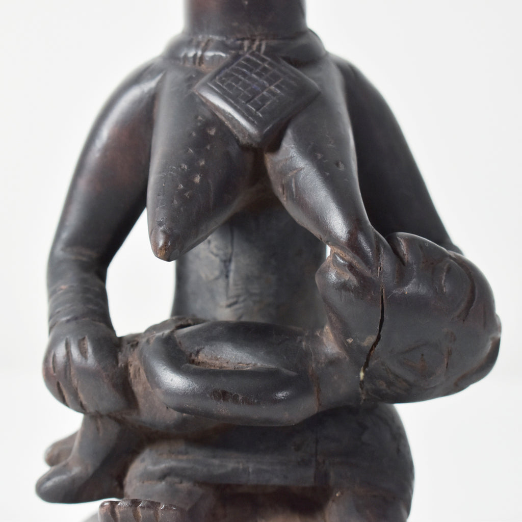 Yoruba Female Nursing Bowl Bearer Figure Nigeria