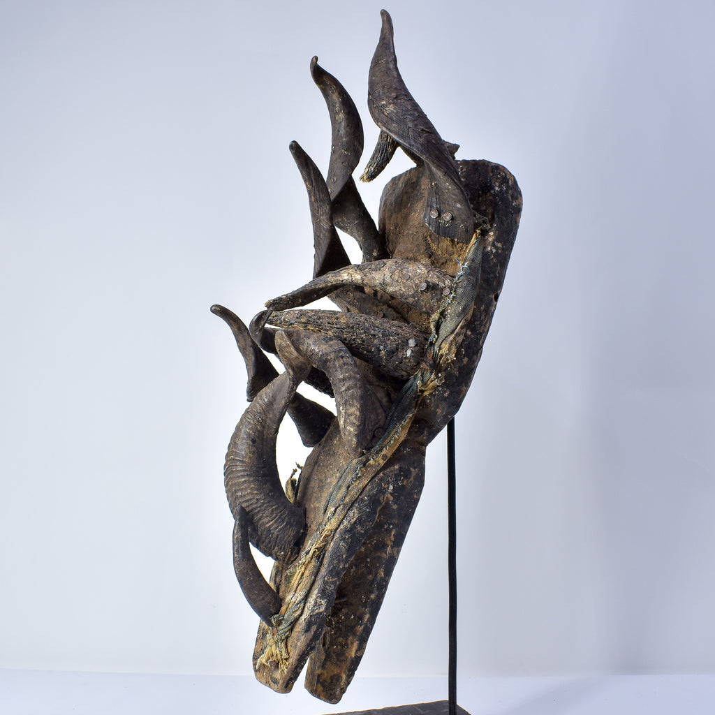 Dan, Wee, Kran, Guerre Guere Mask on Stand Liberia