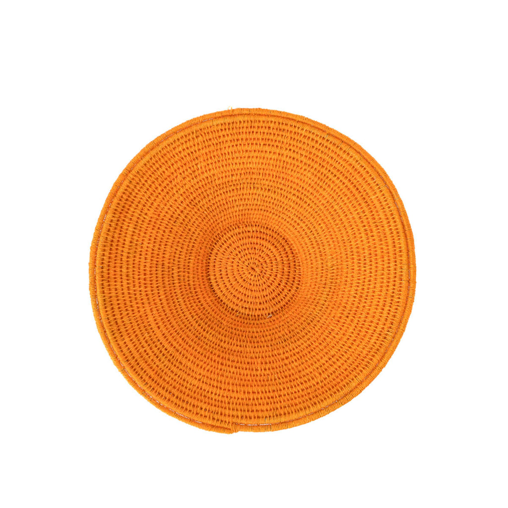 Orange Agave Sisal Handwoven Basket Eswatini