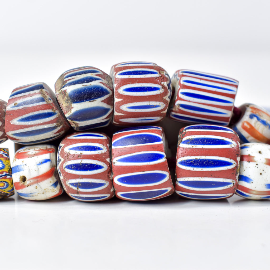 Tivi Mixed Venetian Trade Beads Necklace Nigeria