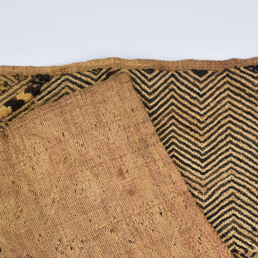 Kuba Raffia Square Textile Congo 22x19 Inch