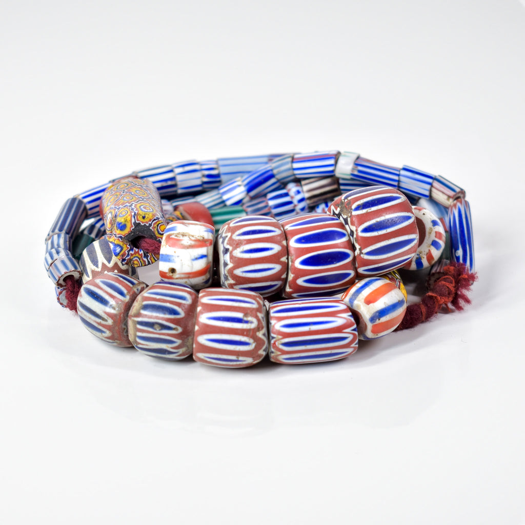 Tivi Mixed Venetian Trade Beads Necklace Nigeria
