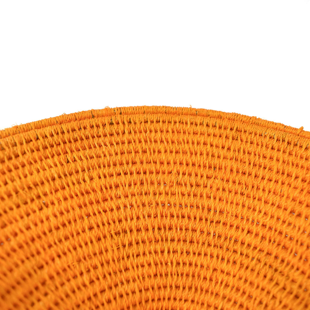 Orange Agave Sisal Handwoven Basket Eswatini