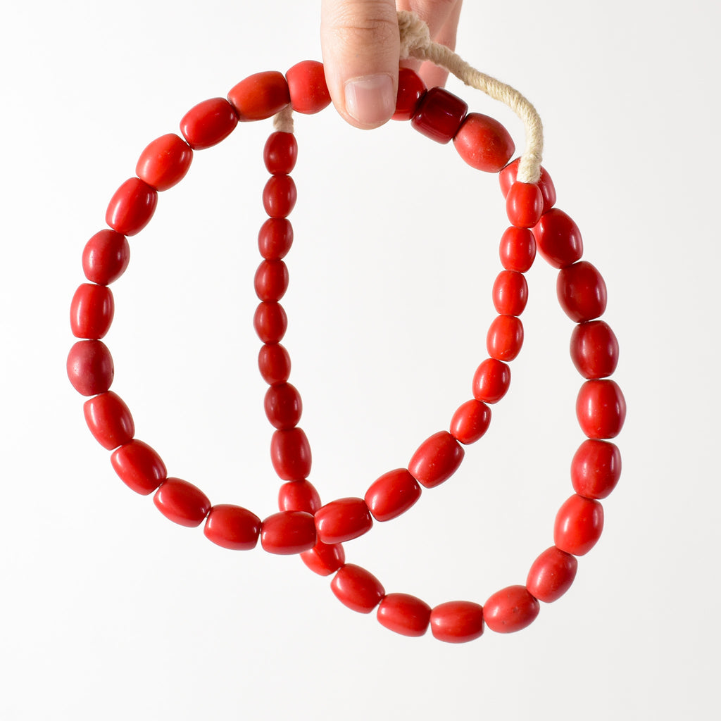 Bohemian Red Trade Beads