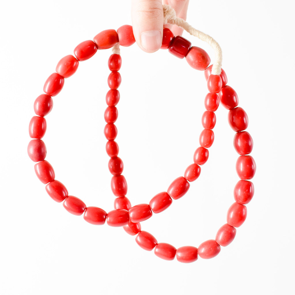 Bohemian Red Trade Beads