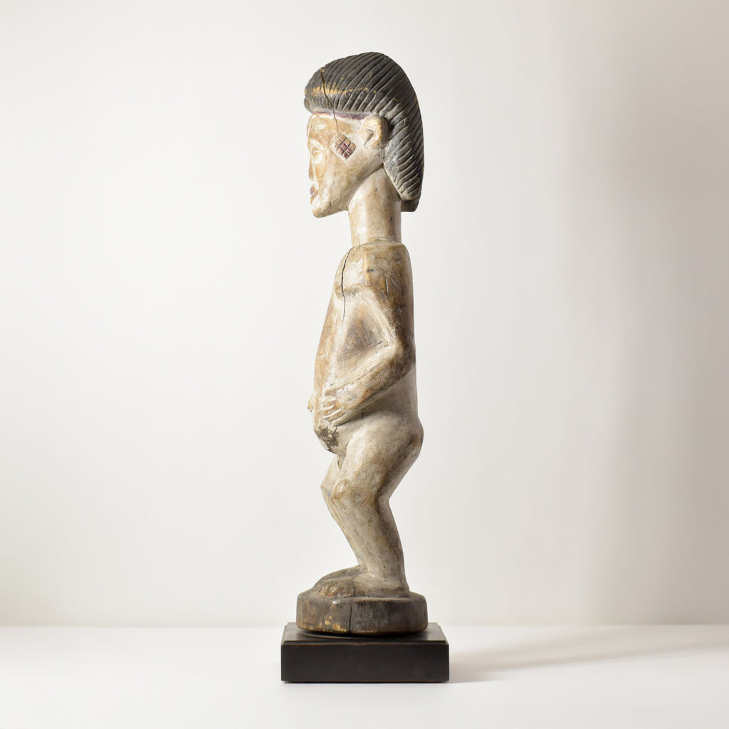 Punu Standing Female Figure on Custom Base Gabon