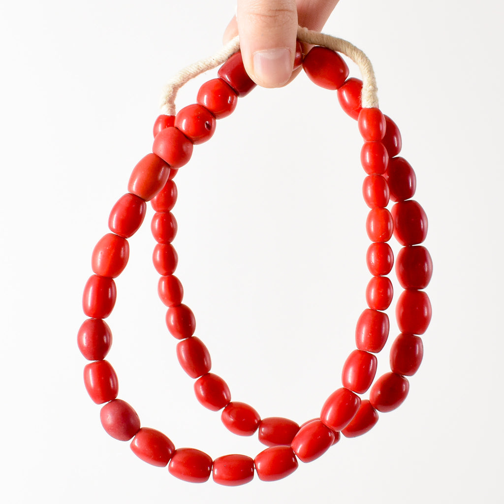 Bohemian Red Trade Beads