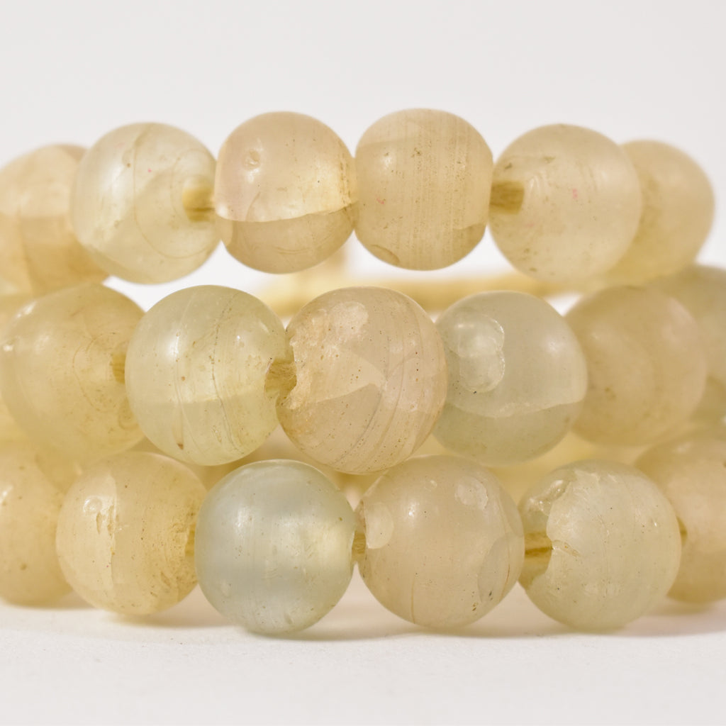 Clear Dogon Trade Beads 30 Inch