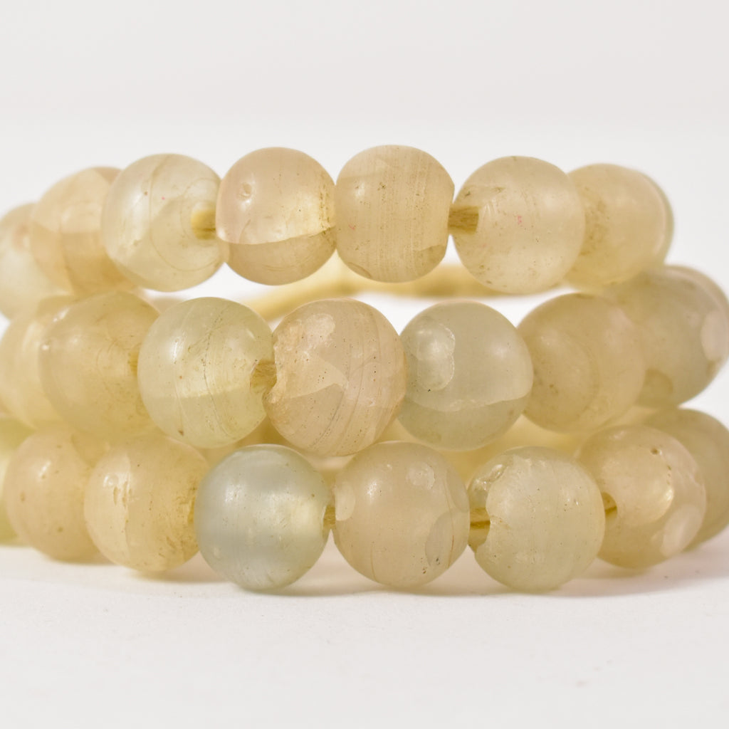 Clear Dogon Trade Beads 30 Inch