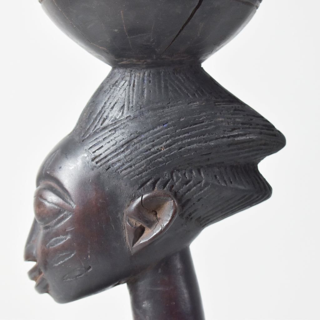 Yoruba Female Nursing Bowl Bearer Figure Nigeria