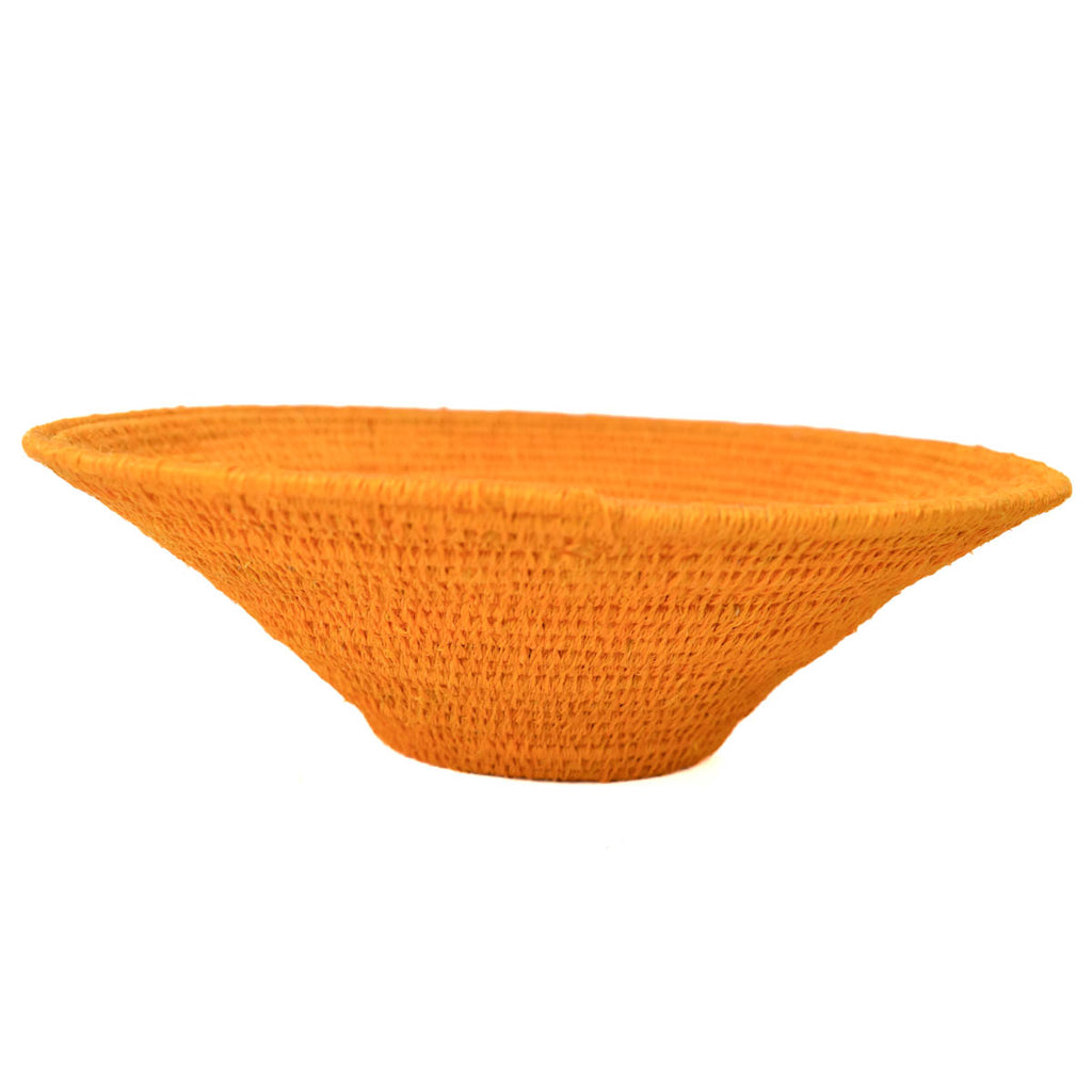 Orange Agave Sisal Handwoven Basket Eswatini