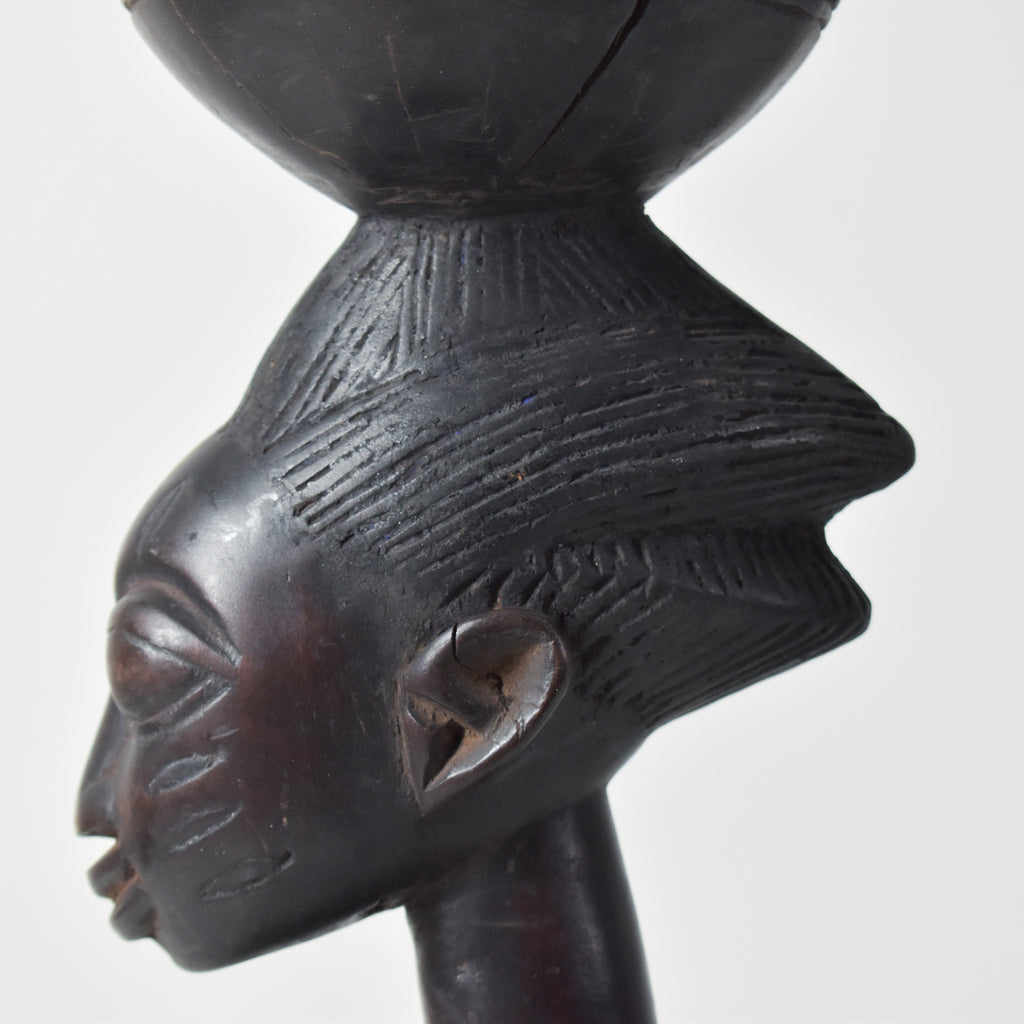 Yoruba Female Bowl Bearer Figure Nigeria