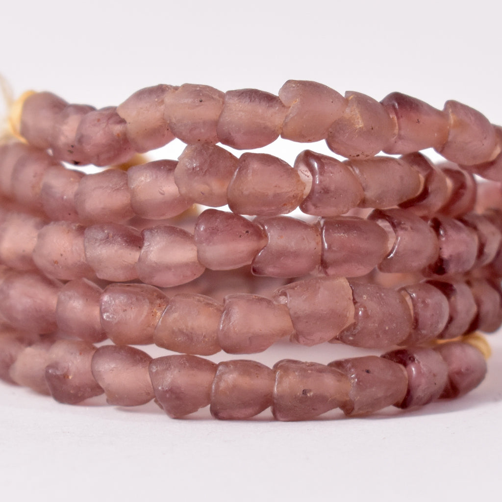 Purple Krobo "Recycled" Powder Glass Trade Beads