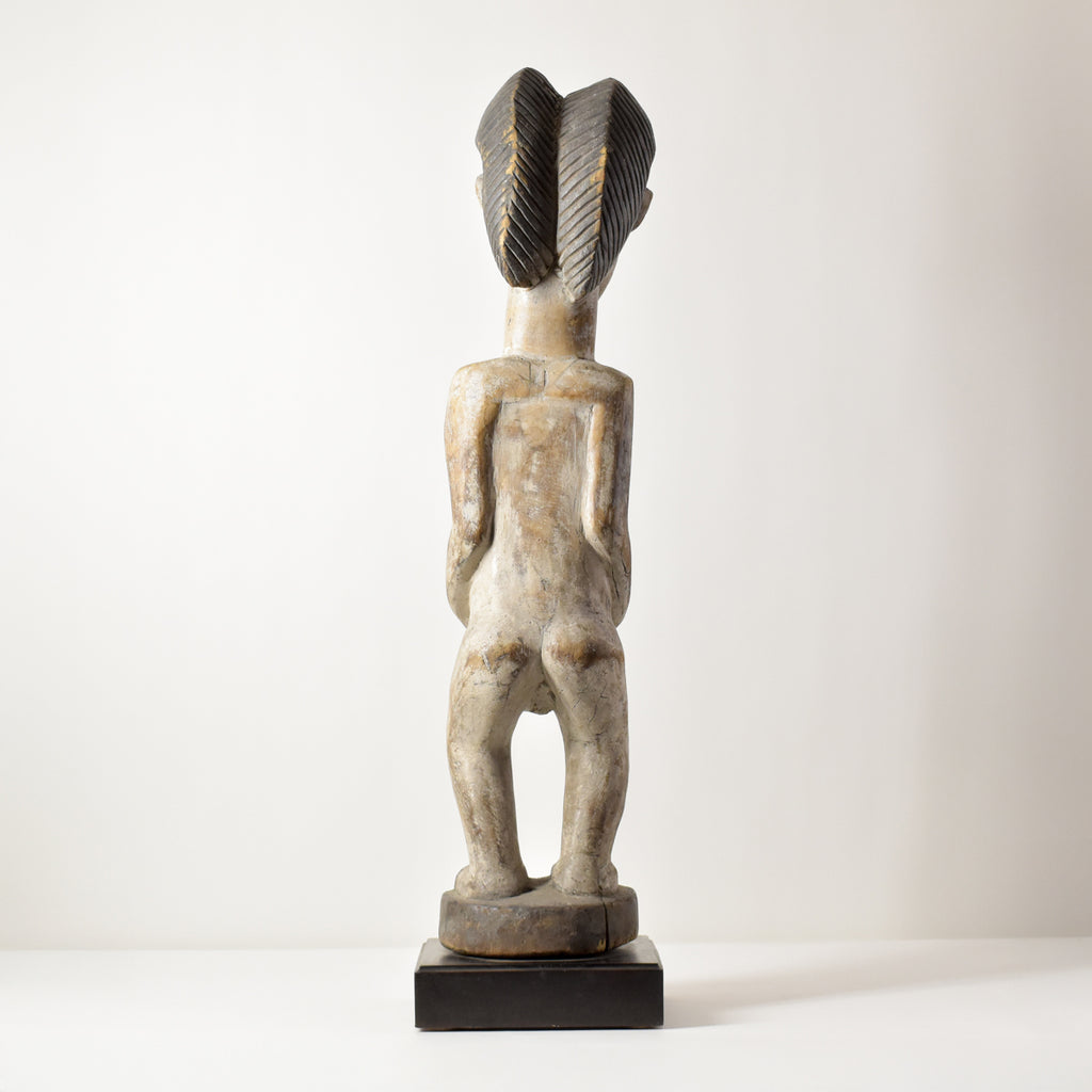 Punu Standing Female Figure on Custom Base Gabon