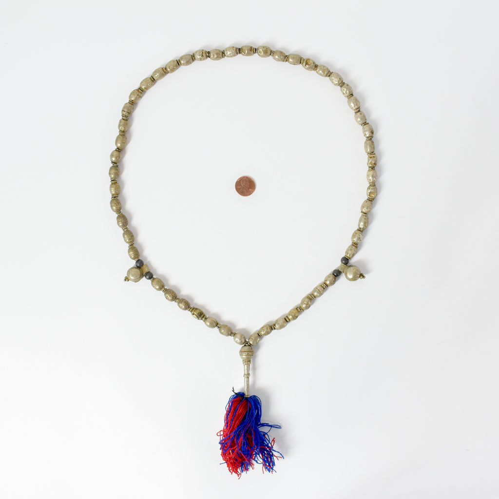 Silver Prayer Beads with Tassel Ethiopia