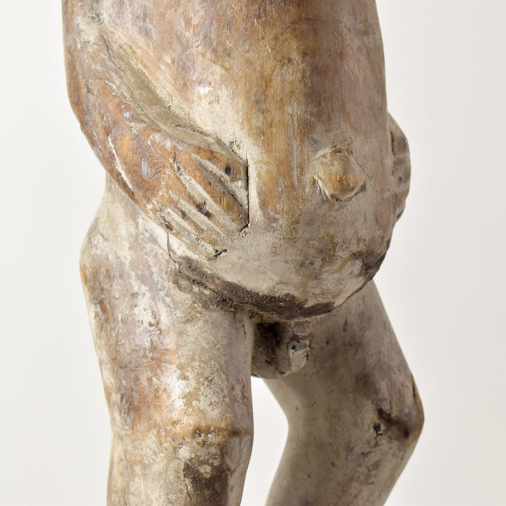 Punu Standing Female Figure on Custom Base Gabon