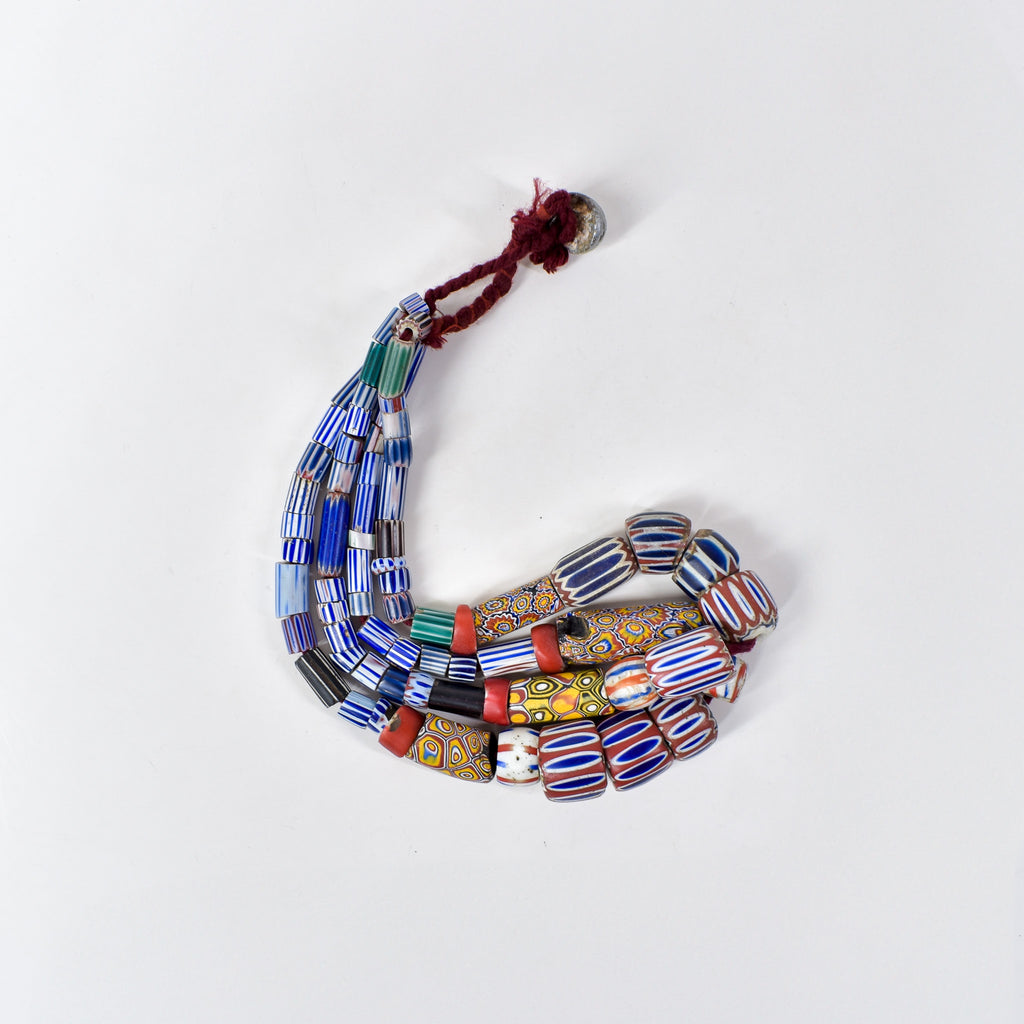 Tivi Mixed Venetian Trade Beads Necklace Nigeria