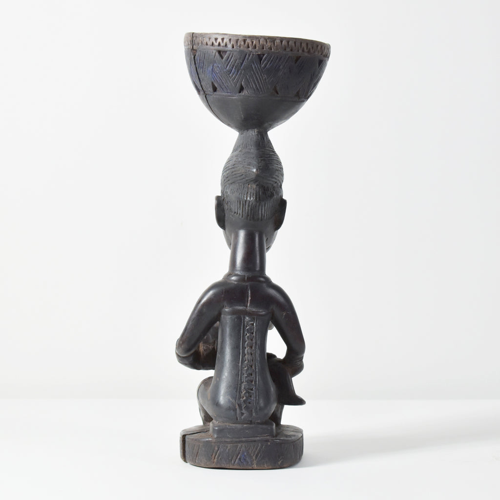 Yoruba Female Nursing Bowl Bearer Figure Nigeria