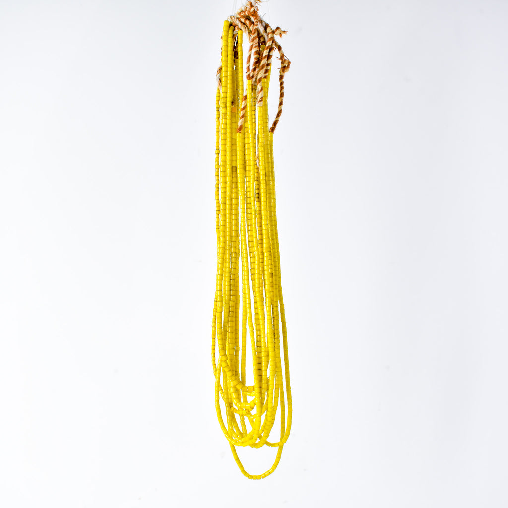 12 Tile Yellow Trade Beads