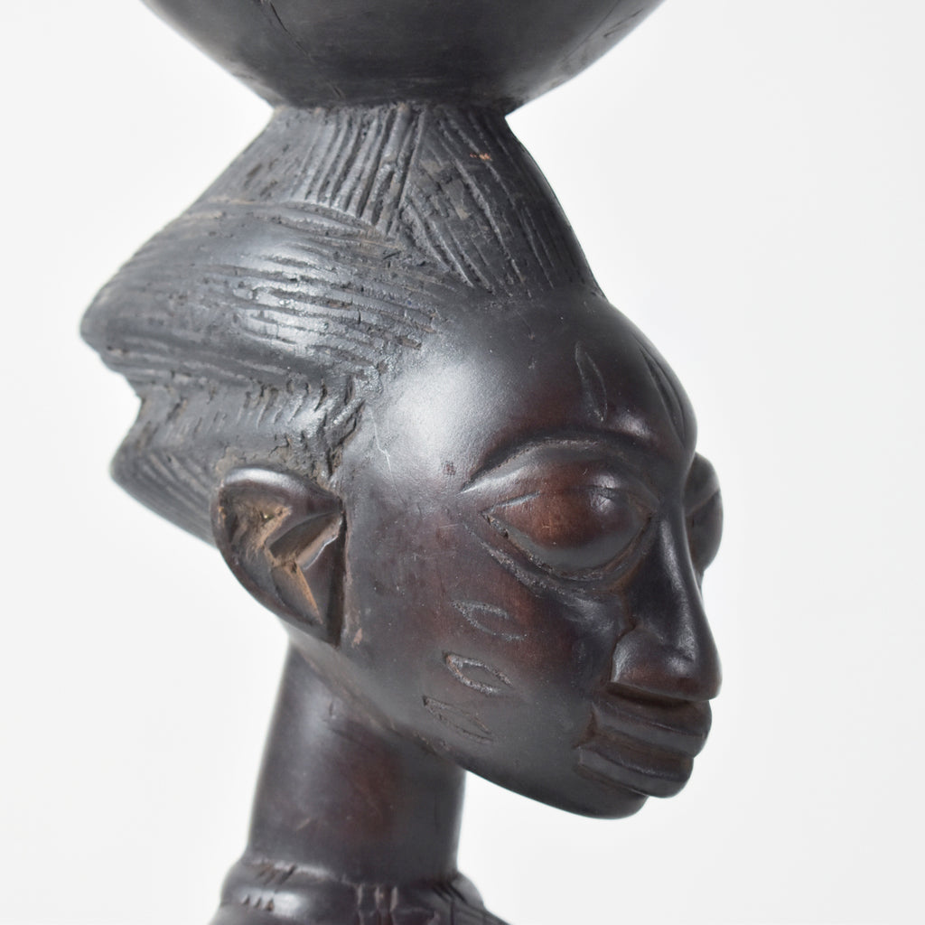 Yoruba Female Nursing Bowl Bearer Figure Nigeria